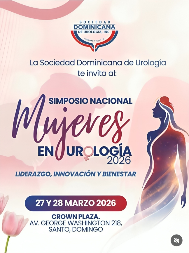 Sociedad Dominicana de Urología invita a Simposio Nacional "Mujeres en Urología"