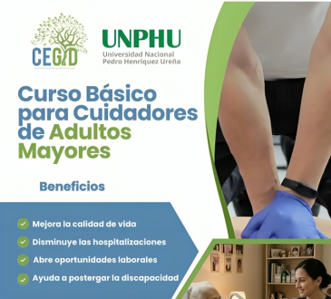 Centro Gerontológico Integral y UNPHU invitan a Curso Básico para Cuidadores de Adultos Mayores