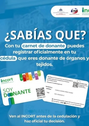 INCORT lanza campaña para promover registro de donantes de órganos en cédula de identidad