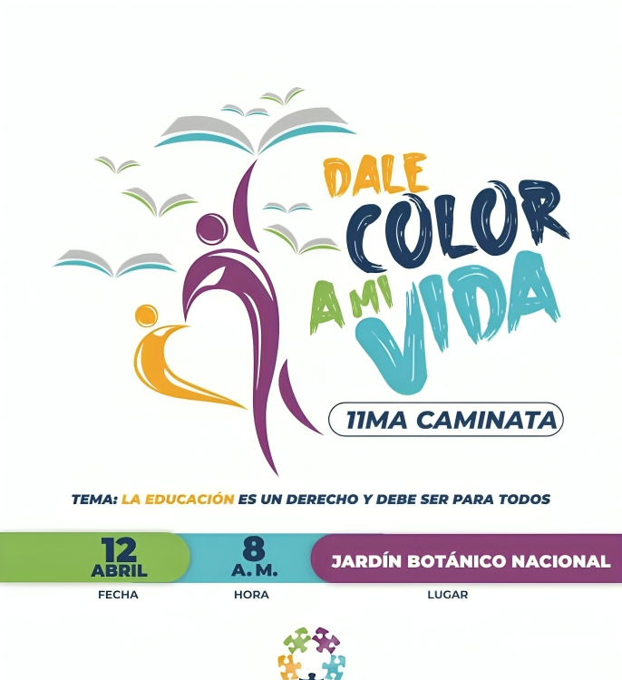Fundación Manos Unidas por Autismo invita a caminata “Dale Color a mi Vida” por la inclusión educativa