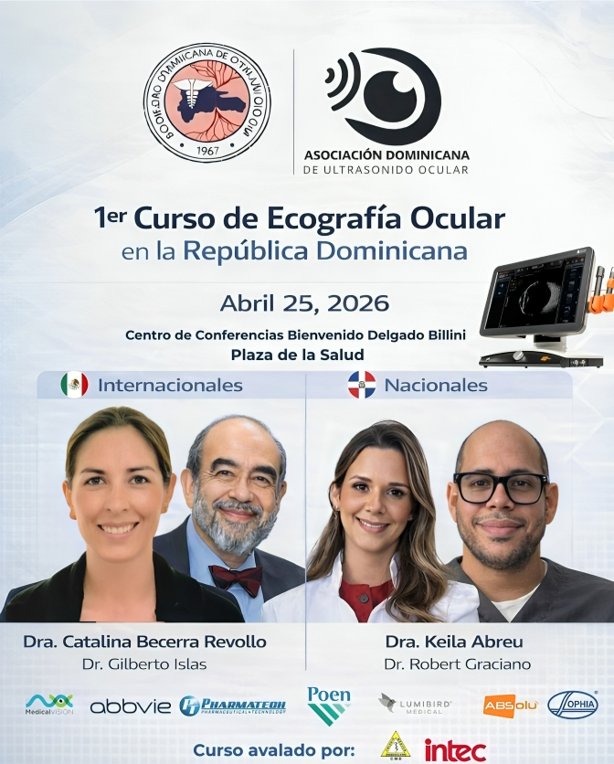 Sociedad de Oftalmología y Asociación Dominicana de Ultrasonido Ocular invitan a jornada académica para profesionales de la salud visual Sociedad de Oftalmología y Asociación Dominicana de Ultrasonido Ocular invitan a jornada académica para profesionales de la salud visual