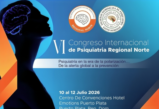 VI Congreso Internacional de Psiquiatría Regional Norte se celebrará del 10 al 12 de julio en Puerto Plata 