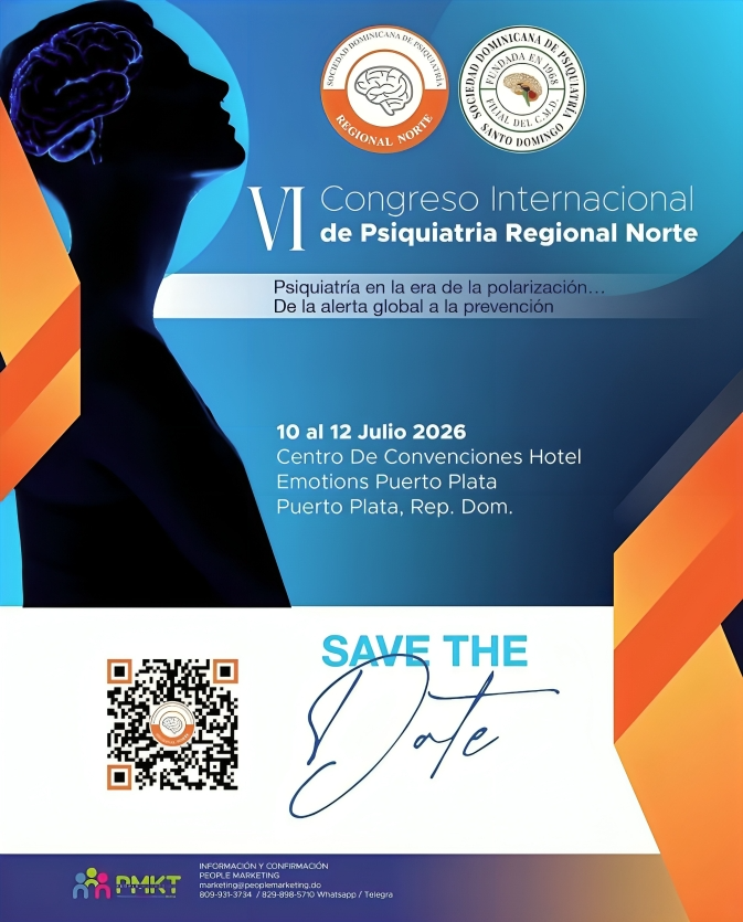 VI Congreso Internacional de Psiquiatría Regional Norte se celebrará del 10 al 12 de julio en Puerto Plata VI Congreso Internacional de Psiquiatría Regional Norte se celebrará del 10 al 12 de julio en Puerto Plata