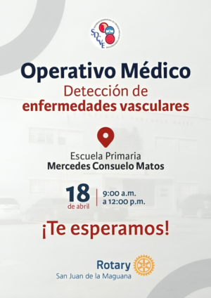 Sociedad de Cirugía Vascular y Endovascular invita a operativo médico de detección de enfermedades vasculares en San Juan de la Maguana