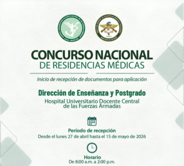 Hospital de las Fuerzas Armadas abre convocatoria para residencias médicas