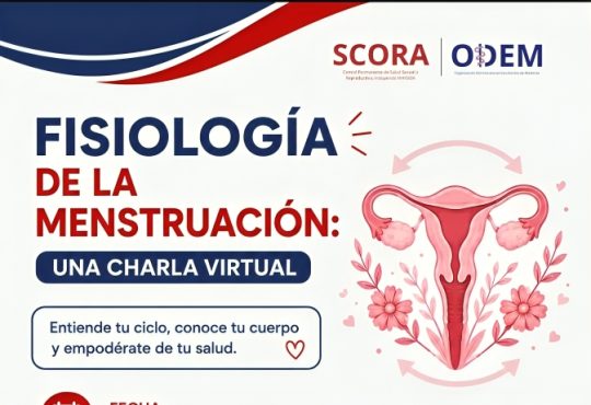 SCORA ODEM invita a charla virtual “Fisiología de la Menstruación” para mujeres y estudiantes de ciencias de la salud