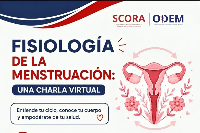SCORA ODEM invita a charla virtual “Fisiología de la Menstruación” para mujeres y estudiantes de ciencias de la salud