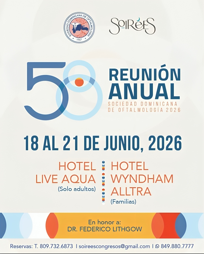 Sociedad de Oftalmología celebrará su 58ª Reunión Anual del 18 al 21 de junio
