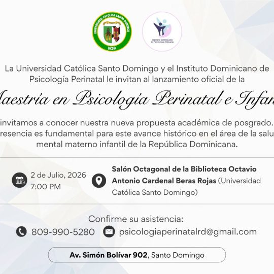 Lanzamiento de la primera Maestría en Psicología Perinatal e Infantil en R.D.