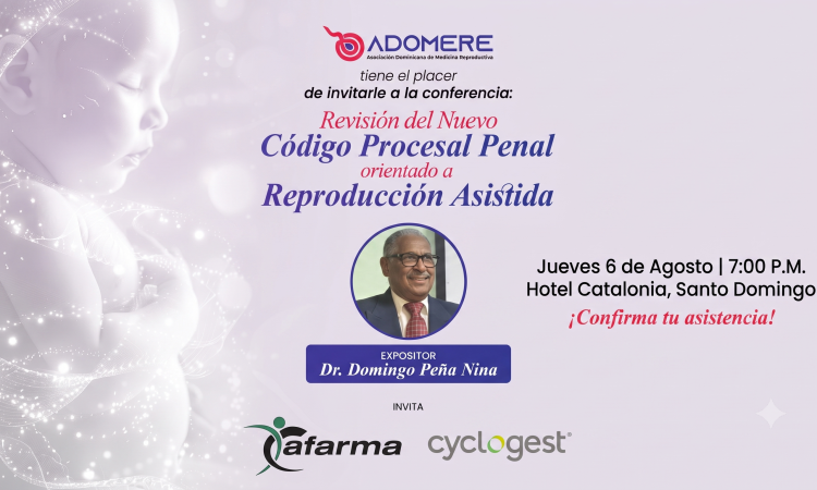 ADOMERE invita a conferencia sobre nuevo Código Penal y su impacto en la reproducción asistida