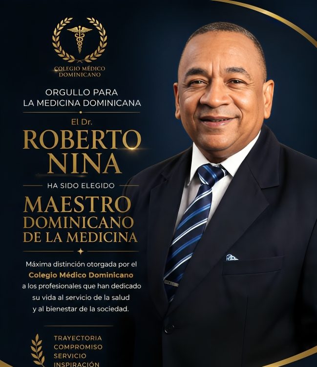 Dr. Roberto Nina es distinguido como Maestro de la Medicina Dominicana por el Colegio Médico Dominicano