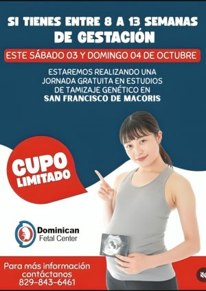 Dominican Fetal Center realizará jornada gratuita de sonografías genéticas en San Francisco de Macorís