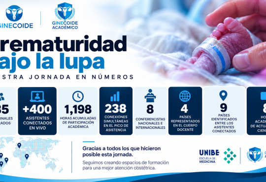 Ginecoide consolida su plataforma académica con más de 800 profesionales registrados en jornada sobre prematuridad